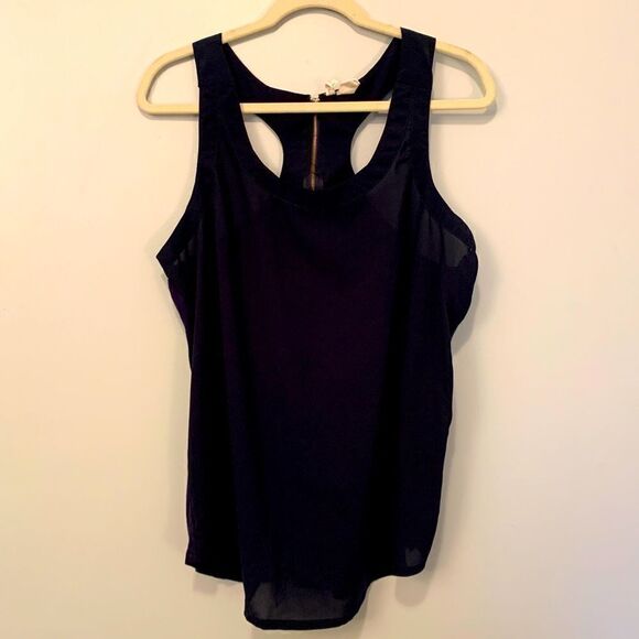 Navy Tank Top blouse  - Picture 1 of 5